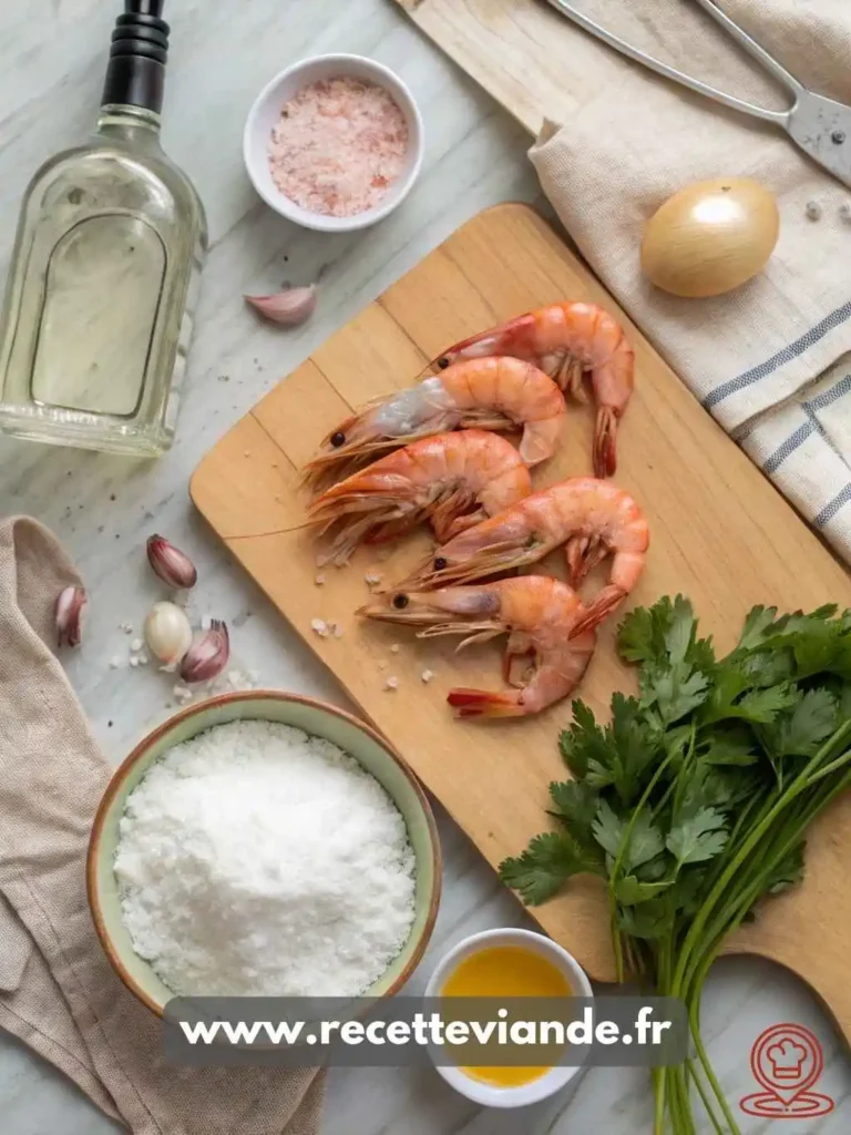 Beignets de crevette dorés croustillants servis sur assiette en céramique avec sauce aigre-douce, persil frais et quartiers de citron 🍤